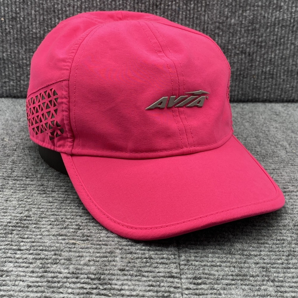 Avia‎ Hat Cap Strap Back Womens One Size Pink Athletic Mesh Ventilated Running